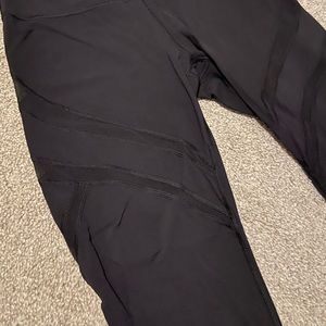 Lululemon Cropped Leggings (with mesh design)
